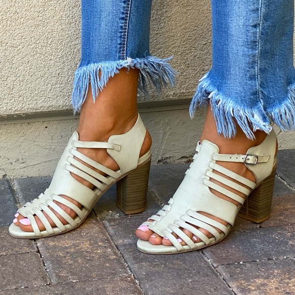 Distressed Leather Fisherman Huarache Heel Sandal - Picture 8 of 16